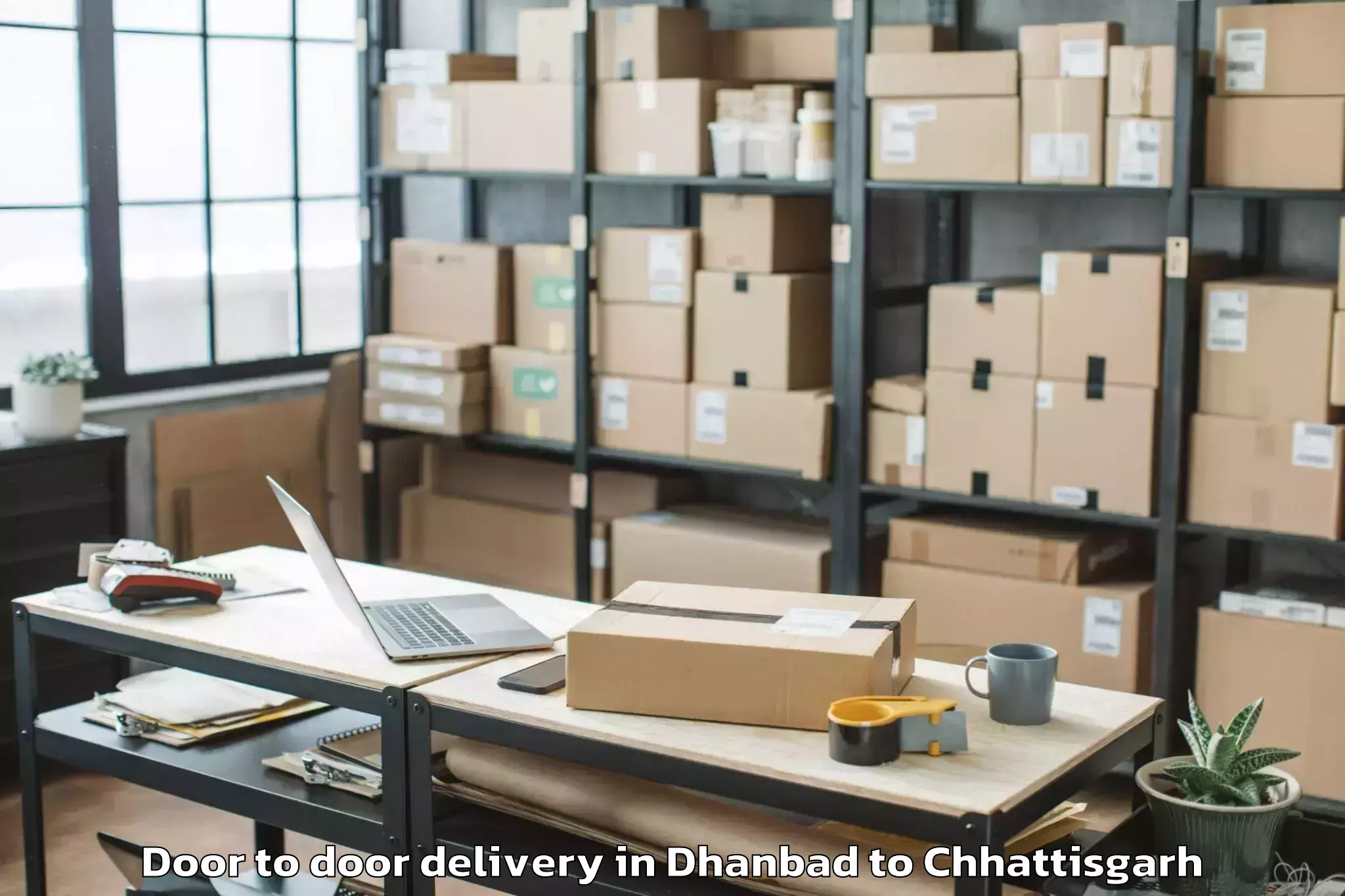 Hassle-Free Dhanbad to Basna Door To Door Delivery